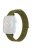 For Huawei Watch Fit 3 Watch Strap Magic Tape Nylon Wrist Band - Olive