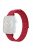 For Huawei Watch Fit 3 Watch Strap Magic Tape Nylon Wrist Band - Red