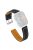 For Huawei Watch Fit 3 Watch Strap Stitching Lines Genuine Cow Leather Wrist Band - Black