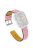 For Huawei Watch Fit 3 Watch Strap Stitching Lines Genuine Cow Leather Wrist Band - Pink