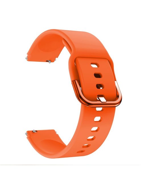 For Huawei Watch Fit mini / Talkband B3 / Talkband B6 Soft Silicone Watch Band 16mm Quick Release Strap Replacement with Colorful Buckle - Orange