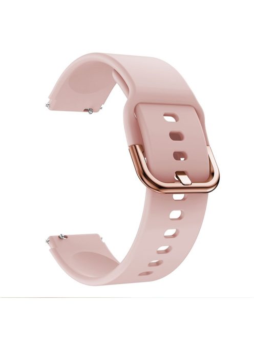 For Huawei Watch Fit mini / Talkband B3 / Talkband B6 Soft Silicone Watch Band 16mm Quick Release Strap Replacement with Colorful Buckle - Pink