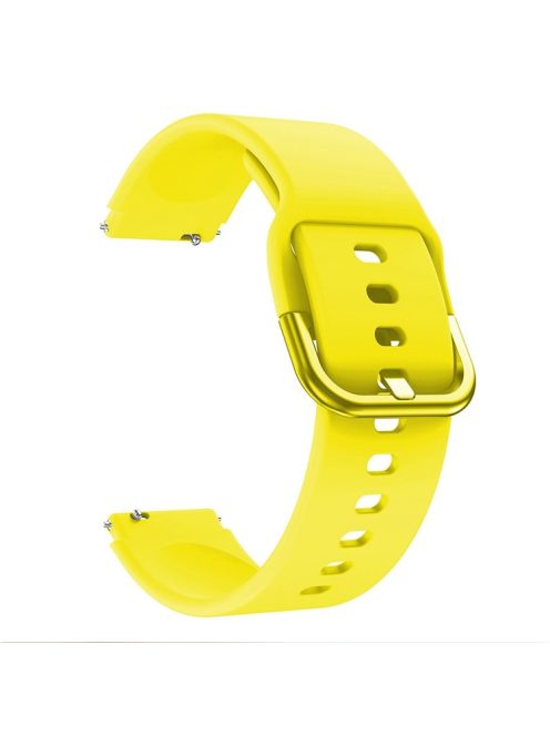 For Huawei Watch Fit mini / Talkband B3 / Talkband B6 Soft Silicone Watch Band 16mm Quick Release Strap Replacement with Colorful Buckle - Yellow