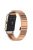 For Huawei Watch Fit Mini 16mm Stainless Steel Watchband Smart Watch Strap Replacement - Rose Gold