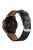 For Huawei Watch GT / Watch GT 2 46mm / 42mm / Samsung Galaxy Watch 46mm Watch Strap Top Layer Cowhide Wrist Band - Black