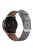 For Huawei Watch GT / Watch GT 2 46mm / 42mm / Samsung Galaxy Watch 46mm Watch Strap Top Layer Cowhide Wrist Band - Grey