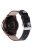 For Huawei Watch GT / Watch GT 2 46mm / 42mm / Samsung Galaxy Watch 46mm Watch Strap Top Layer Cowhide Wrist Band - Grey Flower