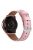 For Huawei Watch GT / Watch GT 2 46mm / 42mm / Samsung Galaxy Watch 46mm Watch Strap Top Layer Cowhide Wrist Band - Pink