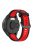 For Huawei Watch GT 2 / 3 / 3 Pro / Samsung Galaxy Watch6 Classic Silicone Band 20mm Dual-Color Textured Watch Strap - Black / Red