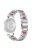 For Huawei Watch GT 2 42mm / Watch 2 / Honor Magic Watch 2 42mm Stainless Steel + Resin Watch Strap Quick Release Watch Band Rhinestone Decoration Watchband - Silver / Colorful