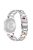 For Huawei Watch GT 2 42mm / Watch 2 / Honor Magic Watch 2 42mm Stainless Steel + Resin Watch Strap Quick Release Watch Band Rhinestone Decoration Watchband - Silver / Nougat