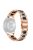 For Huawei Watch GT 2 42mm / Watch 2 / Honor MagicWatch 2 42mm Stainless Steel Watch Band Rhinestone Decor Resin Wrist Strap - Rose Gold / Black