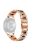 For Huawei Watch GT 2 42mm / Watch 2 / Honor MagicWatch 2 42mm Stainless Steel Watch Band Rhinestone Decor Resin Wrist Strap - Rose Gold / Tortoiseshell Color