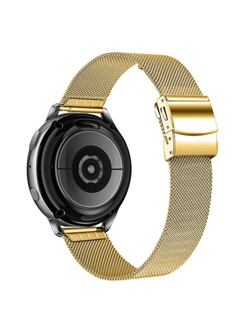 For Huawei Watch GT 2 42mm/Watch 2 Stainless Steel Milanese Wrist Strap Replacement Smart Watch Band - Gold