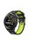 For Huawei Watch GT 3 (46mm) Dual Color 22mm Silicone Watch Strap Replacement Wrist Band - Black/Grass Green