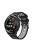 For Huawei Watch GT 3 (46mm) Dual Color 22mm Silicone Watch Strap Replacement Wrist Band - Black/Grey