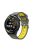 For Huawei Watch GT 3 (46mm) Dual Color 22mm Silicone Watch Strap Replacement Wrist Band - Grey/Yellow