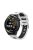 For Huawei Watch GT 3 (46mm) Dual Color 22mm Silicone Watch Strap Replacement Wrist Band - White/Black