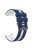 For Huawei Watch GT 3 42mm / GT 3 Pro 43mm Universal 20mm Smartwatch Strap Silicone Wrist Band - Dark Blue+White