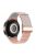 For Huawei Watch GT 3 42mm / GT 3 Pro 43mm Universal 20mm Watch Strap Magnetic Buckle Woven Wrist Band - Blue+Pink+Pink / Rose Gold Buckle