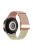 For Huawei Watch GT 3 42mm / GT 3 Pro 43mm Universal 20mm Watch Strap Magnetic Buckle Woven Wrist Band - Confetti Pink+Starlight / Rose Gold Buckle