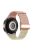 For Huawei Watch GT 3 42mm / GT 3 Pro 43mm Universal 20mm Watch Strap Magnetic Buckle Woven Wrist Band - Pink+Starlight / Rose Gold Buckle