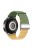 For Huawei Watch GT 3 42mm / GT 3 Pro 43mm Universal 20mm Woven Strap Magnetic Silver Buckle Watch Band - Green+Yellow