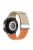 For Huawei Watch GT 3 42mm / GT 3 Pro 43mm Universal 20mm Woven Strap Magnetic Silver Buckle Watch Band - Starlight+Orange