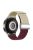 For Huawei Watch GT 3 42mm / GT 3 Pro 43mm Universal 20mm Woven Strap Magnetic Silver Buckle Watch Band - Starlight+Wine Red