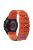 For Huawei Watch GT 3 42mm / GT 3 Pro 43mm Watch Band 20mm Loop Fastener Nylon Wrist Strap - Orange