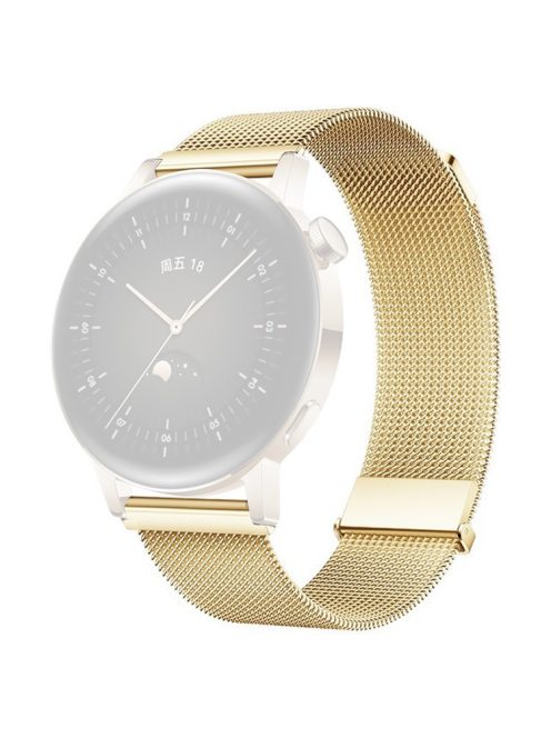 For Huawei Watch GT 3 42mm / Samsung Galaxy Watch3 41mm 20mm Magnetic Strap Replacement - Gold