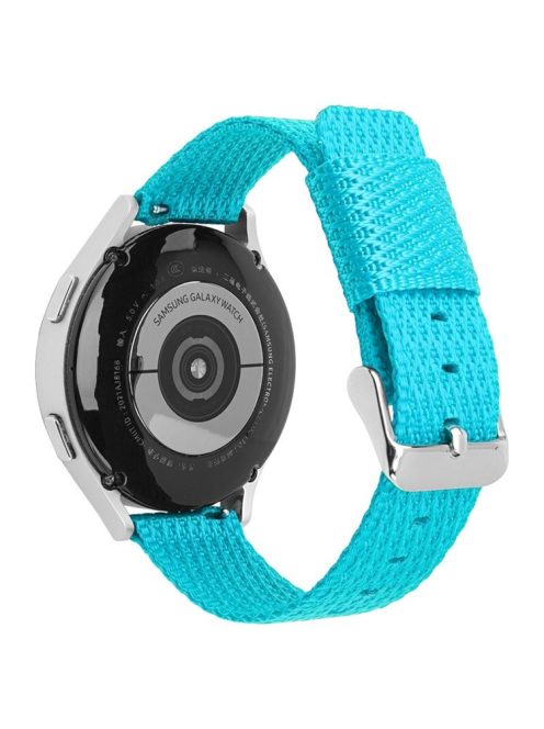 For Huawei Watch GT 3 42mm / Watch GT 3 Pro 43mm Wrist Strap 20mm Texture Nylon Watch Strap - Baby Blue / Grid