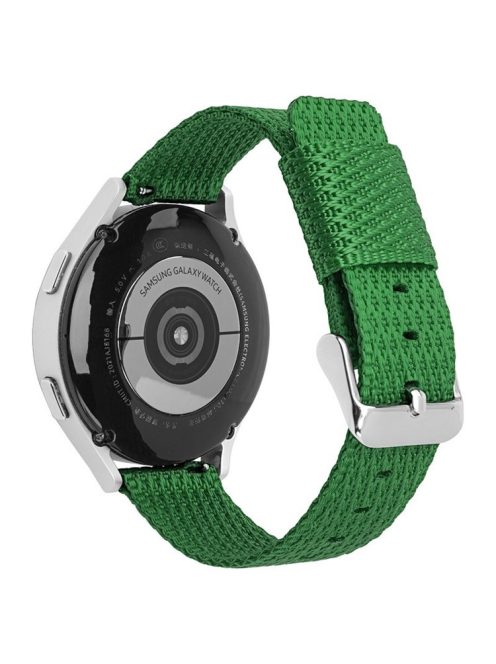 For Huawei Watch GT 3 42mm / Watch GT 3 Pro 43mm Wrist Strap 20mm Texture Nylon Watch Strap - Dark Green / Grid