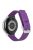 For Huawei Watch GT 3 42mm / Watch GT 3 Pro 43mm Wrist Strap 20mm Texture Nylon Watch Strap - Purple / Grid