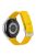 For Huawei Watch GT 3 42mm / Watch GT 3 Pro 43mm Wrist Strap 20mm Texture Nylon Watch Strap - Yellow / Grid