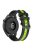 For Huawei Watch GT 3 42mm / Watch GT Silicone Watch Band Width 20mm Dual Color Soft Strap - Black / Lime