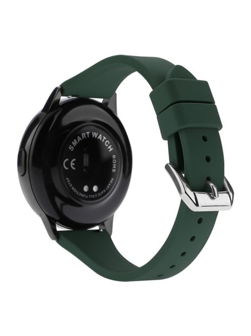 For Huawei Watch GT 3 Pro 46mm / Apex 46mm / Apex Pro Universal 22mm Replacement Strap Adjustable Silicone Wrist Band - Dark Green