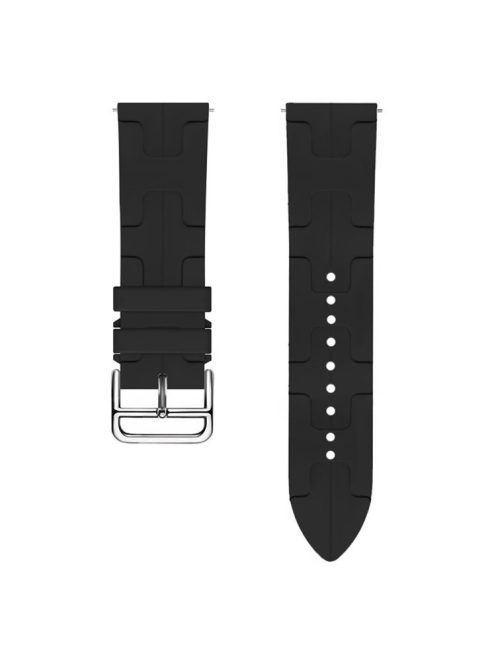 For Huawei Watch GT 4 / GT 3 / GT 2 46mm Waterproof Strap 22mm Liquid Silicone Watch Band - Black