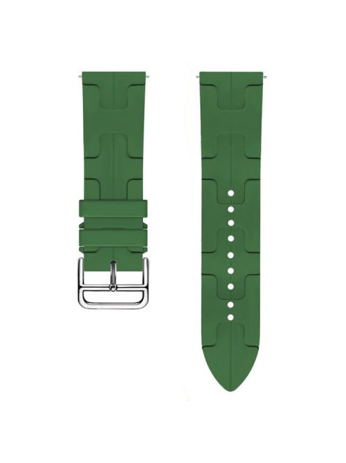 For Huawei Watch GT 4 / GT 3 / GT 2 46mm Waterproof Strap 22mm Liquid Silicone Watch Band - Blackish Green