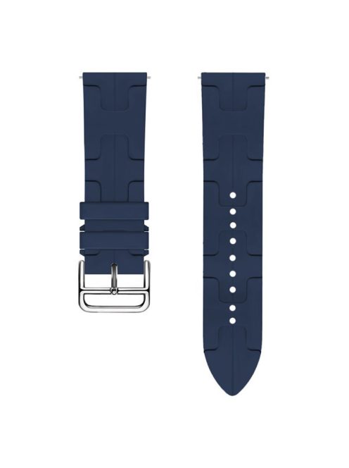 For Huawei Watch GT 4 / GT 3 / GT 2 46mm Waterproof Strap 22mm Liquid Silicone Watch Band - Dark Blue