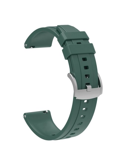 For Huawei Watch GT 4 41mm Soft Silicone Watch Band Strap Replacement Accessory - Blackish Green