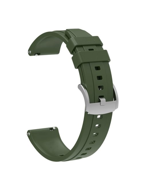 For Huawei Watch GT 4 41mm Soft Silicone Watch Band Strap Replacement Accessory - Dark Green