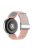 For Huawei Watch GT 4 41mm Universal 18mm Watch Strap Woven Wrist Band with Silver Magnetic Buckle - Blue+Pink+Pink