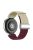 For Huawei Watch GT 4 41mm Universal 18mm Watch Strap Woven Wrist Band with Silver Magnetic Buckle - Starlight+Wine Red