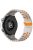 For Huawei Watch GT 4 46mm / Watch 4 / 4 Pro / GT / Samsung Galaxy Watch3 45mm Titanium Alloy Strap 22mm Safety Buckle Watch Band - Titanium+Orange