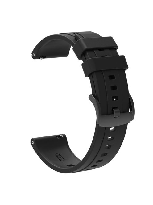 For Huawei Watch GT 4 46mm Smart Watch Band 22mm Silicone Strap Replacement - Black