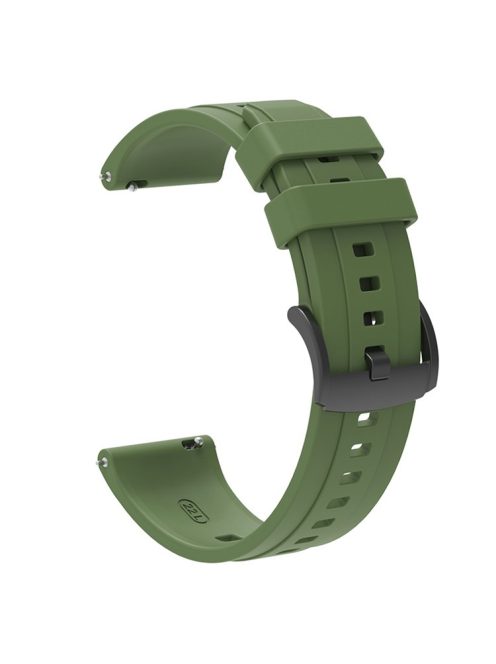 For Huawei Watch GT 4 46mm Smart Watch Band 22mm Silicone Strap Replacement - Green