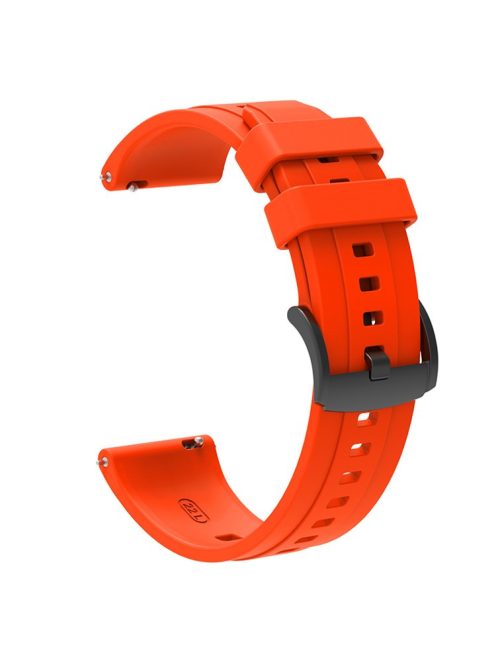 For Huawei Watch GT 4 46mm Smart Watch Band 22mm Silicone Strap Replacement - Orange