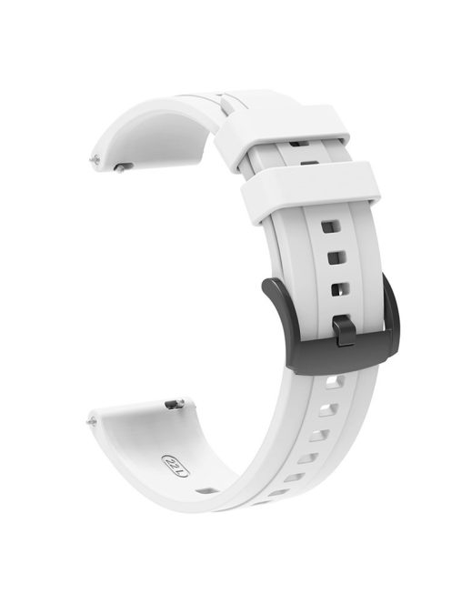 For Huawei Watch GT 4 46mm Smart Watch Band 22mm Silicone Strap Replacement - White