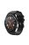 For Huawei Watch GT/Honor Watch Magic 22mm Twill Texture Silicone Watch Strap Wristband Replacement - Black